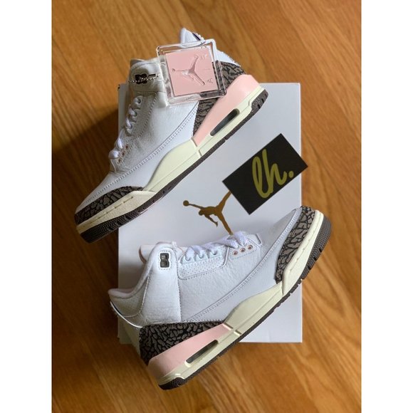 Size 6.5 W Air Jordan Retro 3 "Neopolitan" - Picture 6 of 7